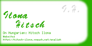 ilona hitsch business card